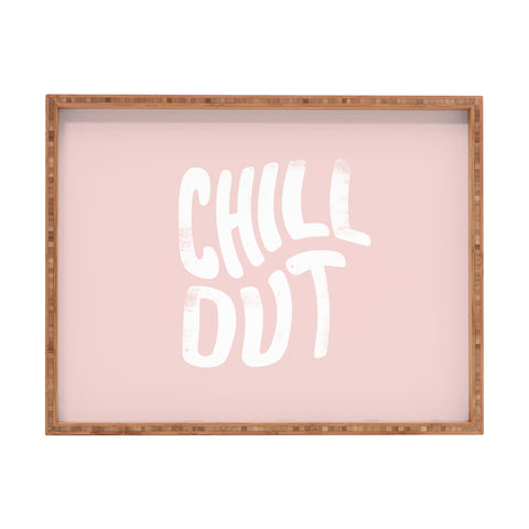 Phirst Chill Out Vintage Pink Rectangular Tray