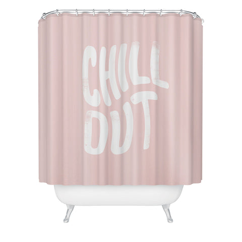 Phirst Chill Out Vintage Pink Shower Curtain