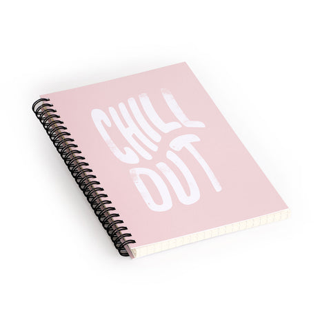 Phirst Chill Out Vintage Pink Spiral Notebook