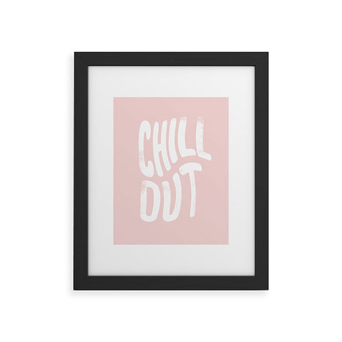 Phirst Chill Out Vintage Pink Framed Art Print