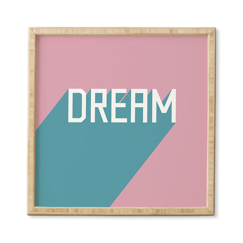 Phirst Dream Typography Framed Wall Art