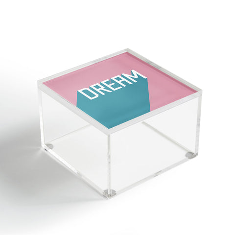Phirst Dream Typography Acrylic Box
