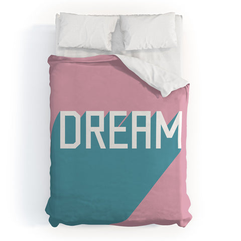 Phirst Dream Typography Duvet Cover