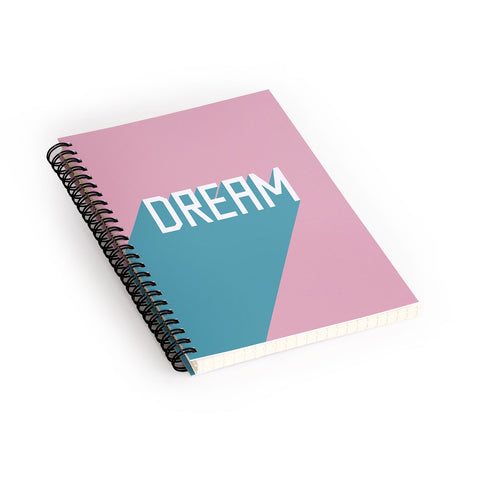 Phirst Dream Typography Spiral Notebook