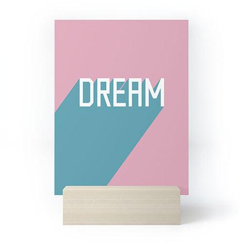 Phirst Dream Typography Mini Art Print