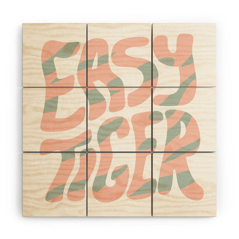 Phirst Easy Tiger 2 Wood Wall Mural