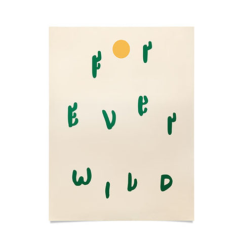 Phirst Forever Wild Cacti Poster