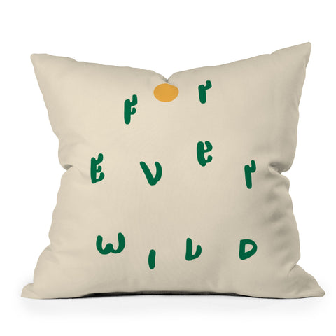 Phirst Forever Wild Cacti Throw Pillow