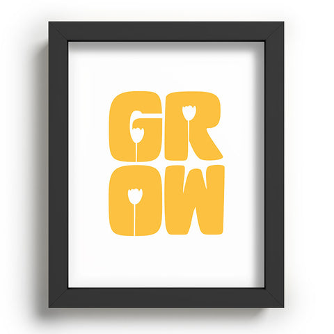 Phirst Grow Typography Recessed Framing Rectangle