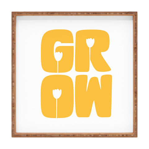 Phirst Grow Typography Square Tray