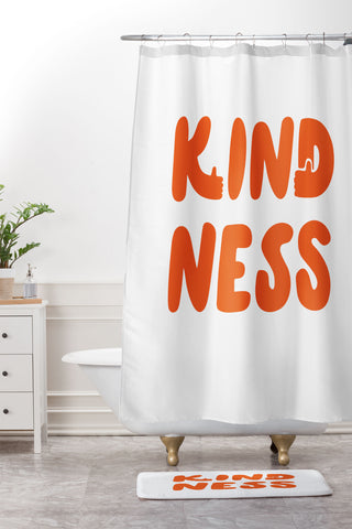 Phirst Kindness Thumbs Up Shower Curtain And Mat