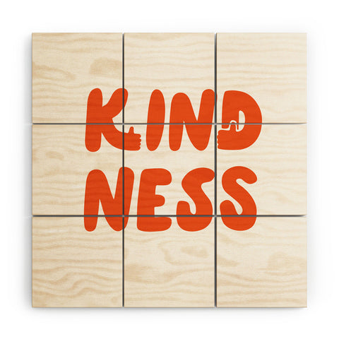 Phirst Kindness Thumbs Up Wood Wall Mural