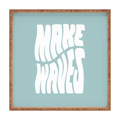 Phirst Make Waves Pale Blue Square Tray