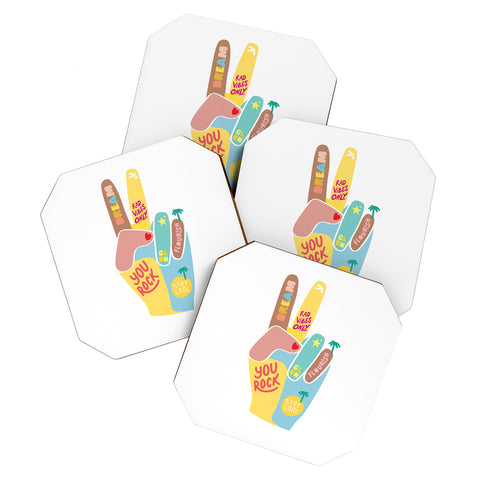 Phirst Motivational Peace Out Coaster Set