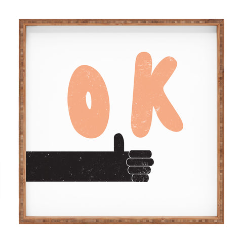 Phirst OK Thumbs Up Square Tray