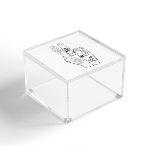 Phirst Peace Out Line Art Acrylic Box