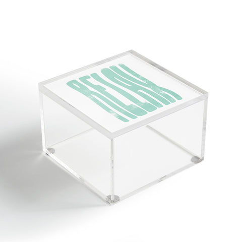 Phirst Relax vintage green Acrylic Box