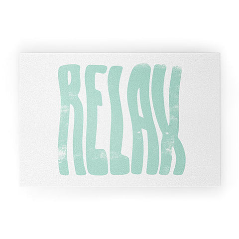 Phirst Relax vintage green Welcome Mat