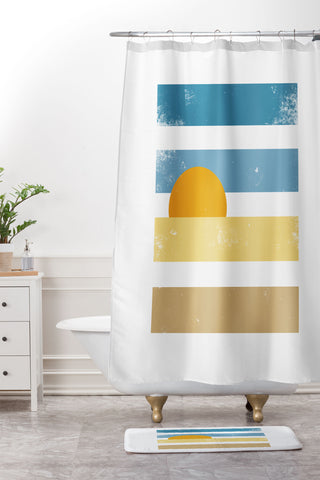Phirst Sunset II Shower Curtain And Mat