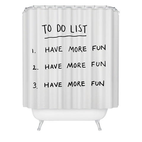Phirst To Do List Shower Curtain