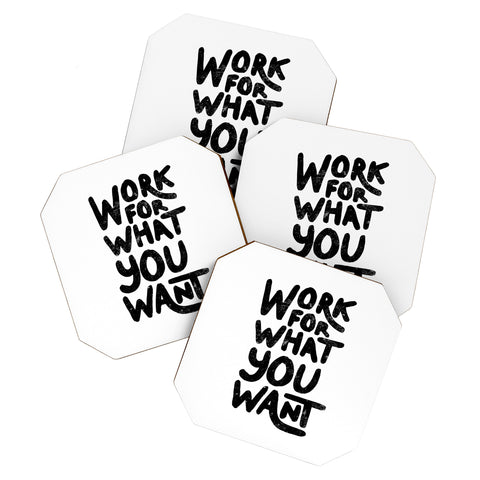 Phirst Work for what you want Coaster Set