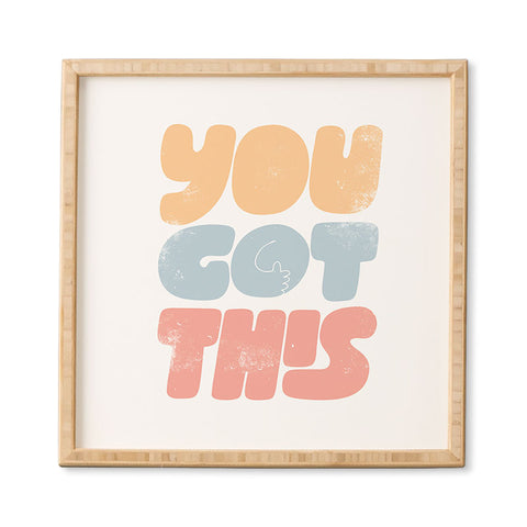 Phirst You Got This Vintage Framed Wall Art