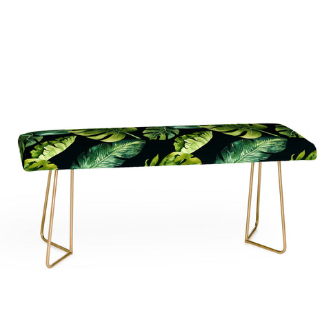 PI Photography and Designs Botanical Tropical Palm Leaves Bench