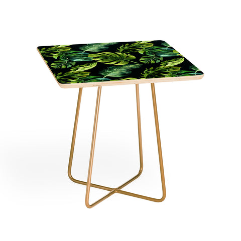PI Photography and Designs Botanical Tropical Palm Leaves Side Table
