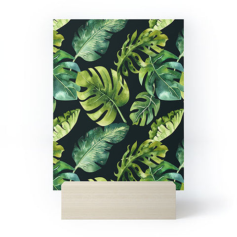 PI Photography and Designs Botanical Tropical Palm Leaves Mini Art Print