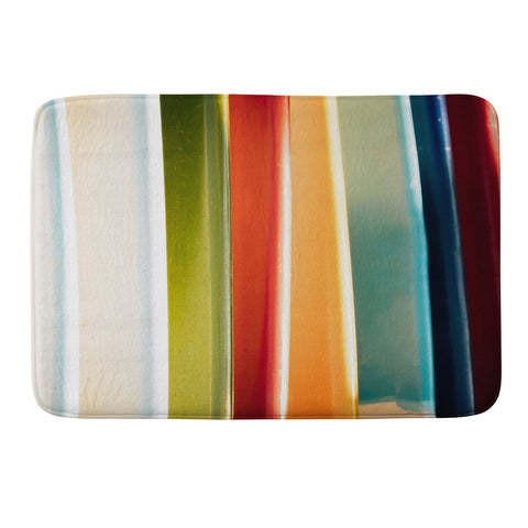 PI Photography and Designs Colorful Surfboards Memory Foam Bath Mat