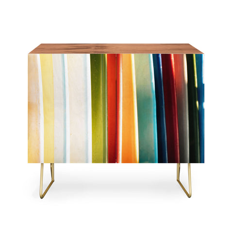 PI Photography and Designs Colorful Surfboards Credenza