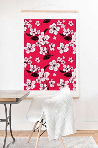 PI Photography and Designs Pink Sakura Cherry Blooms Art Print And Hanger