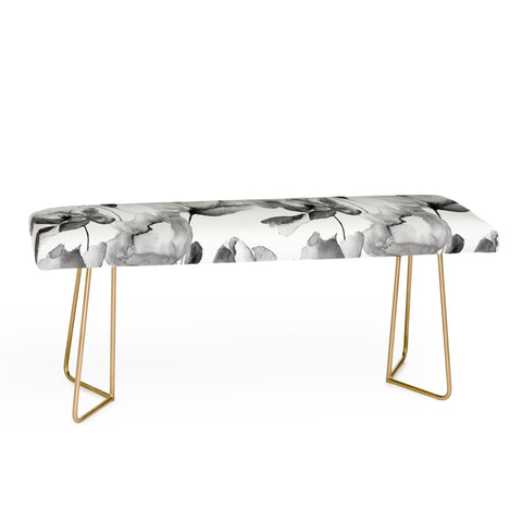 PI Photography and Designs Poppy Floral Pattern Bench