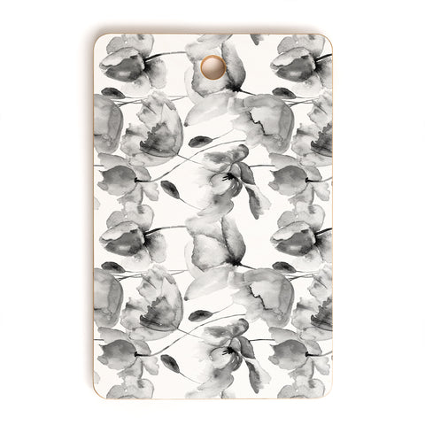 PI Photography and Designs Poppy Floral Pattern Cutting Board Rectangle