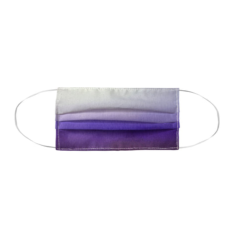 PI Photography and Designs Purple White Watercolor Blend Face Mask
