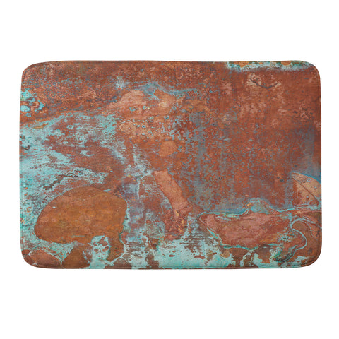 PI Photography and Designs Tarnished Metal Copper Texture Memory Foam Bath Mat