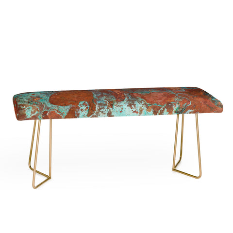 PI Photography and Designs Tarnished Metal Copper Texture Bench