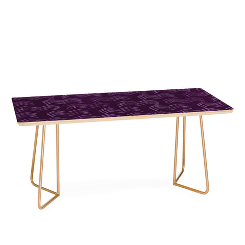PI Photography and Designs Tribal Chevron Purple Coffee Table