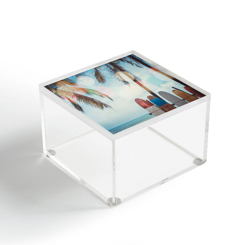 PI Photography and Designs Tropical Surfboard Scene Acrylic Box
