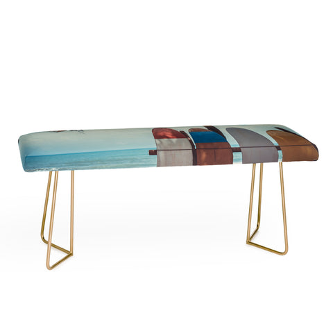 PI Photography and Designs Tropical Surfboard Scene Bench