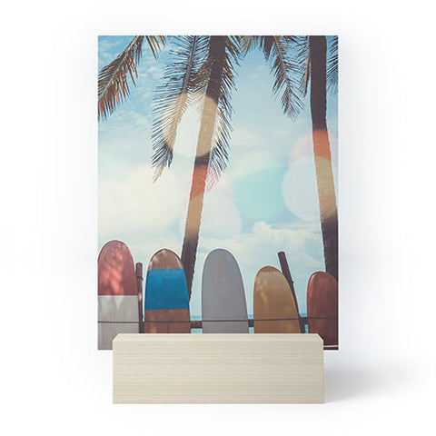 PI Photography and Designs Tropical Surfboard Scene Mini Art Print