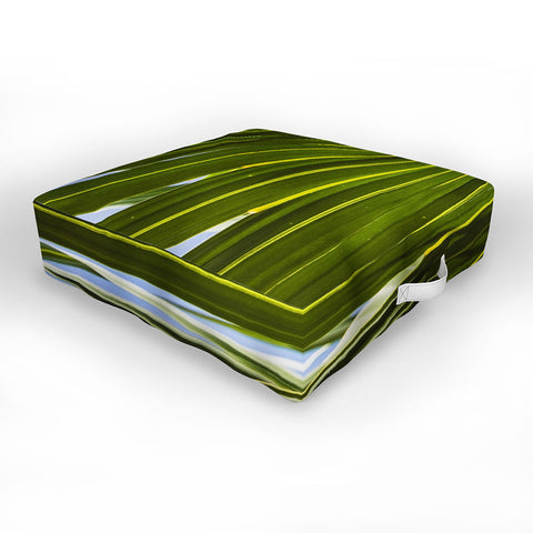 PI Photography and Designs Wide Palm Leaves Outdoor Floor Cushion