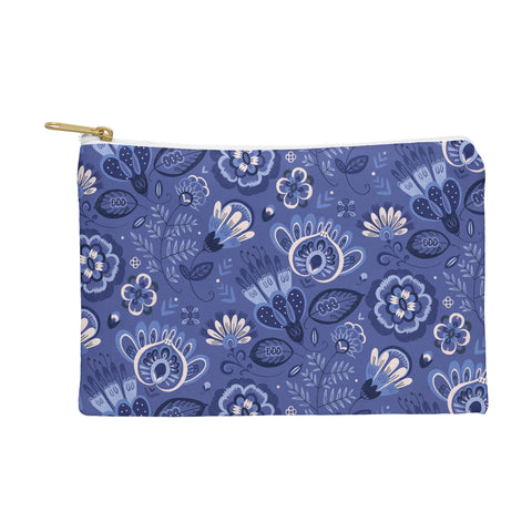 Pimlada Phuapradit Blue and white Floral 2 Pouch