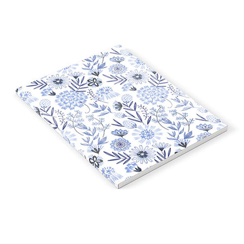 Pimlada Phuapradit Blue and white floral 3 Notebook