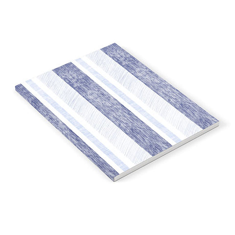 Pimlada Phuapradit Blue and white painted stripe Notebook