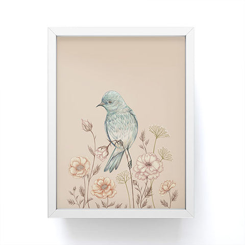 Pimlada Phuapradit Blue Bird 02 Framed Mini Art Print