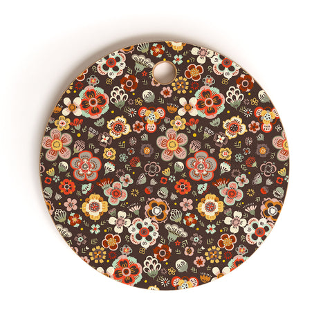 Pimlada Phuapradit Candy Floral Cacao Cutting Board Round