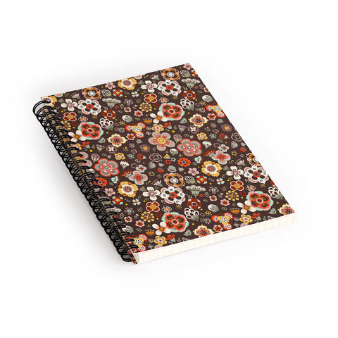 Pimlada Phuapradit Candy Floral Cacao Spiral Notebook
