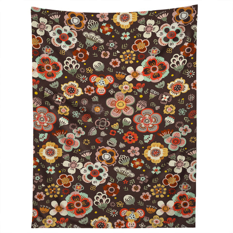 Pimlada Phuapradit Candy Floral Cacao Tapestry