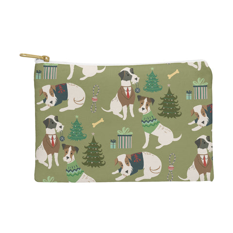 Pimlada Phuapradit Christmas Canine Jack Russell Pouch